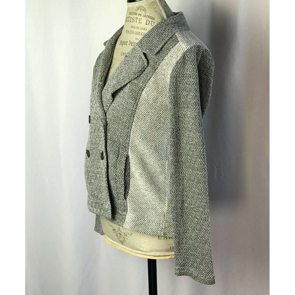 Anthropologie Monday Tuesday Gray Knit Coat Size XS - Picture 4 of 11